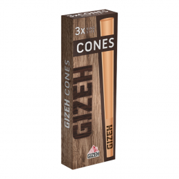 Gizeh Brown Cones + Tip 3St/Pck